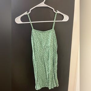Abercrombie Kids green, flowery dress, size girls 9/10